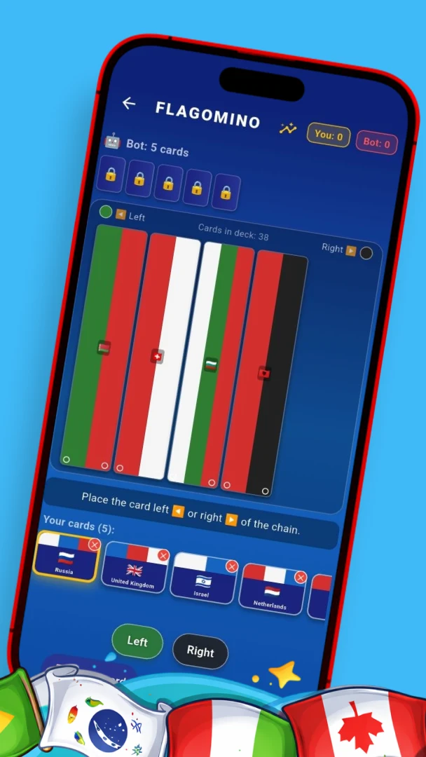 Flagomino screenshot