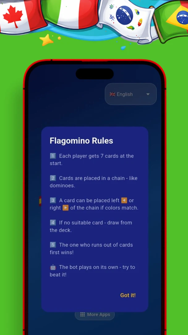 Flagomino screenshot
